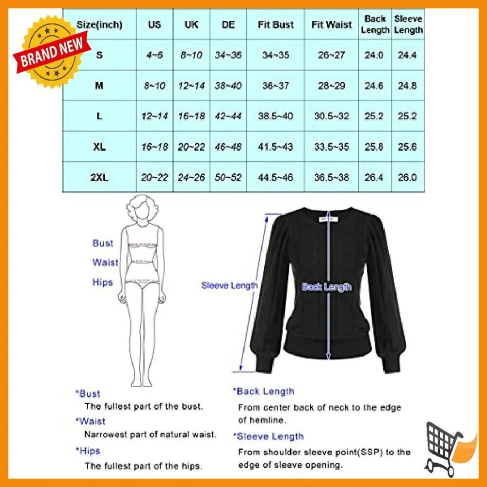 Long Lantern Sleeve Crochet Pullover Sweater Hollow Out Knit Top